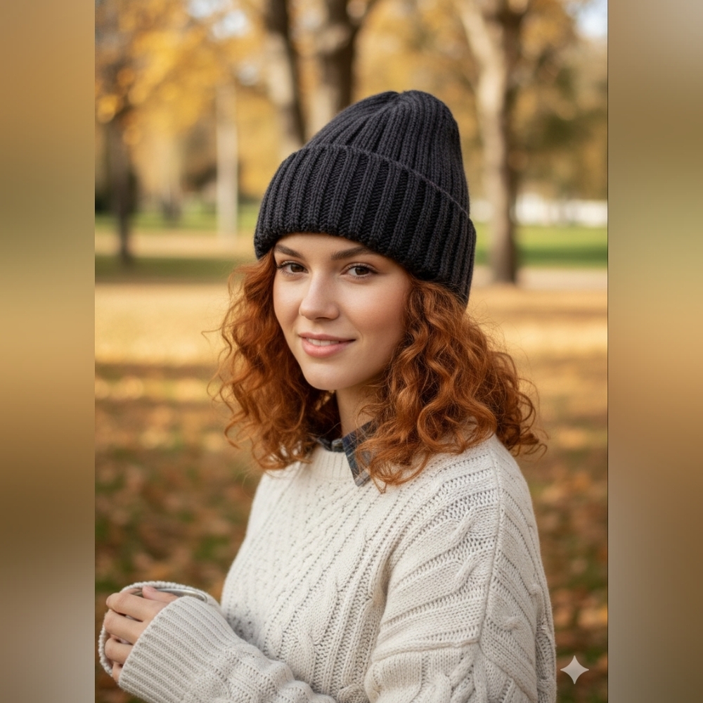ROOTS Black Olivia Knit Toque. OS. NWT!